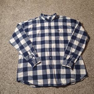 Columbia Flannel Shirt  Mens XXL Blue 100% Cotton